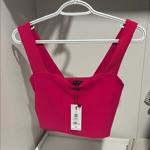 Dynamite Fuchsia Crop Top